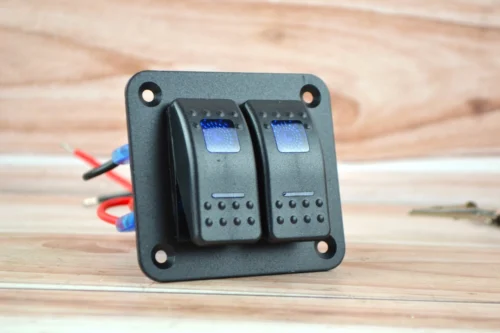 Блок перемикачів 2 клавіші, з підсвічуванням клавіш (7.5см*6.5см)