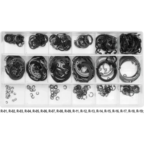 Набір стопорних кілець внутрішніх (В комплекті 300 шт)