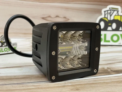 Додаткова світлодіодна LED фара 60Вт комбо світло Квадратна (Black),