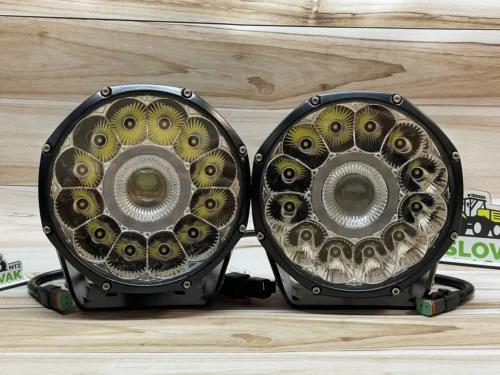 Світлодіодна LED фара 200Вт, Надяскрава кругла фара з лінзою (Комбо світло)