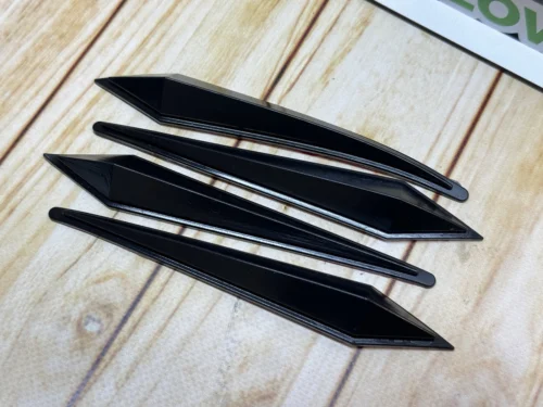 Захист дверей, бампера, дзеркал Чорна Anti-Scratch (комплект 4шт) (14.5см)