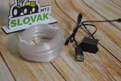 Неонове Підсвічування салону авто - Холодний білий НЕОН довжина 5-метрів ( від USB )