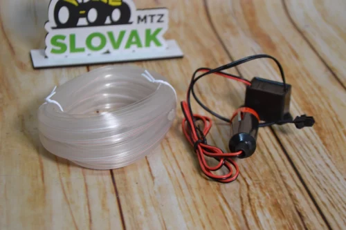 Неонове Підсвічування салону авто - Холодний білий НЕОН довжина 3метра ( від Прикурювача)