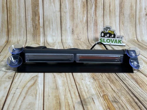 Стробоскоп в салон під лобове скло, від прикурювача на липучках та кріпленні 28см Синьо-Червоний колір