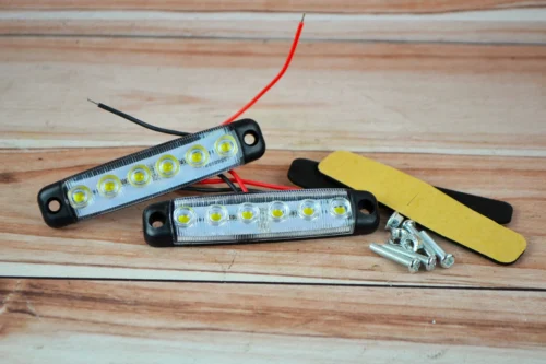 Габарит LED (NTK) 24v 6-діодний Білий ( Посилений вологозахист)