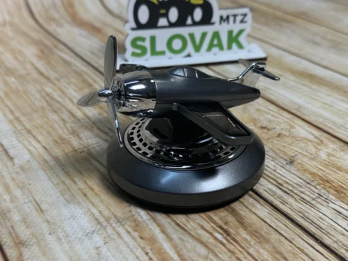 Автомобільний ароматизатор літак (Сірий + чорне розмальовка)