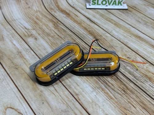 Габаритний ліхтар MOVING SIDE LAMP MINI  12-24V жовтий (1шт)