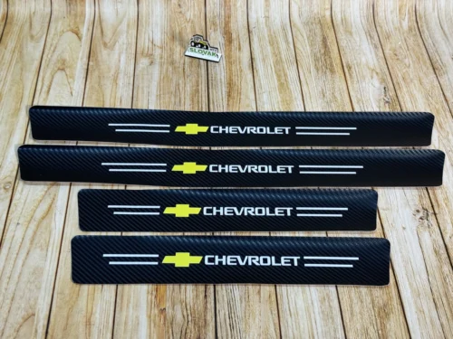 Захисна плівка CHEVROLET 5D із вуглецевого волокна самоклеюча 4шт, 2х(60х7см)  2х(40х7см)