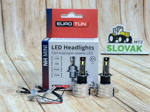 LED лампа H3 44W EURO TUN 6500K (2 шт.) (9-32v 44w 4500lm 6500K)