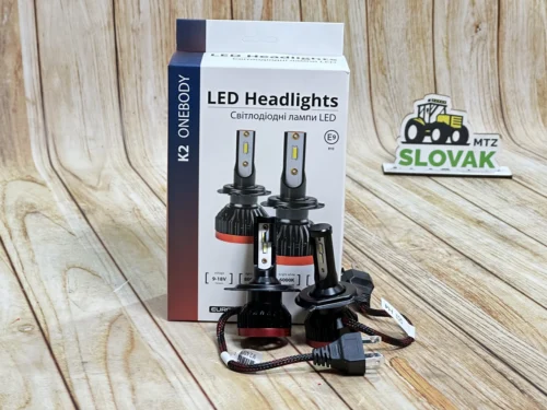LED лампа К2 H4 50W Euro Tun 6000K (2 шт.) (9-18v 50w 8000lm 6000K)