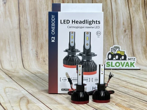 LED лампа К2 H1 50W Euro Tun 6500K (2 шт.) (9-18v 50w 8000lm 6000K)