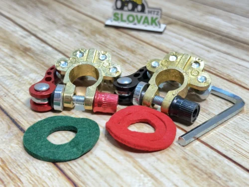 Клеми акумуляторні латунь 2шт KLS-1,5