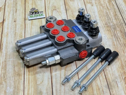 Гідророзподільник Р40-3-ST7D6 3 секційний, плаваючим режимом, вгору - вниз та фіксацією.