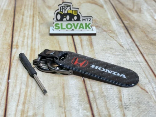 Стильний карбоновий брелок з логотипом Honda колір Чорний