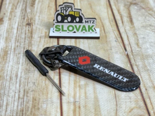 Стильний карбоновий брелок з логотипом Renault колір Чорний