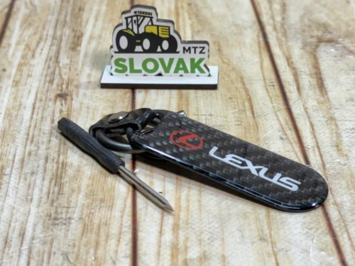 Стильний карбоновий брелок з логотипом Lexus колір Чорний