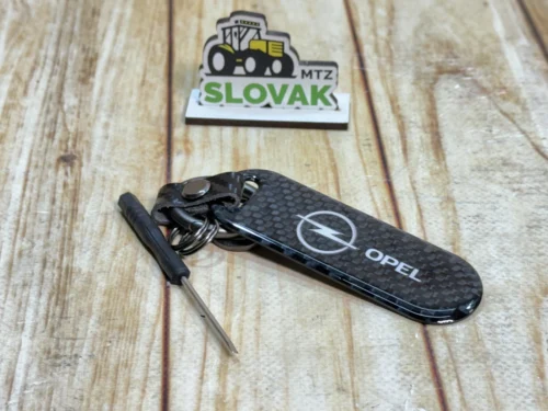 Стильний карбоновий брелок з логотипом OPEL колір Чорний
