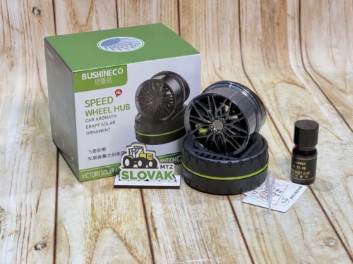 Ароматизатор в машину Колесо Silver на сонячній батареї (Зелений колір)