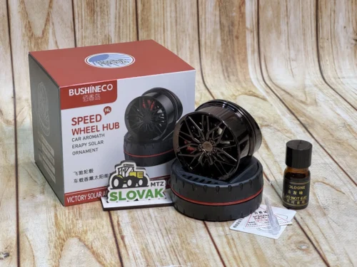 Ароматизатор в машину Колесо Black на сонячній батареї (Червоний колір)