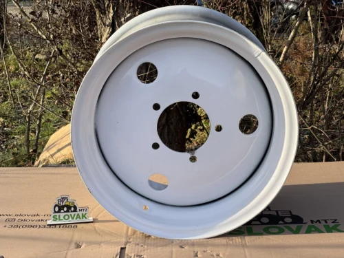 Колісний диск МТЗ передній (5 отворів) під шину 11.2-20 з козирком сірий  (кат.W9х20-3101020-А-02)