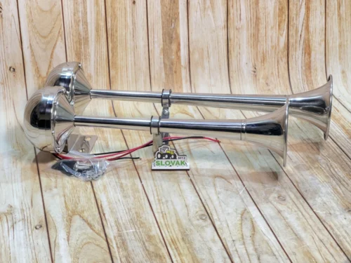 Cигнал звуковий повітряний "дудка двойна" 12V 450 мм металічний