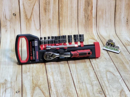 Набір головок торцевих з тріскачкою STRONA.UA  (12 шт.) 1/4"