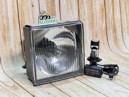 Фара Передня ФГ-308 з LED лінзованою оптикою, Кордон світла! NEW! (МТЗ, ЮМЗ-6, Т-40)