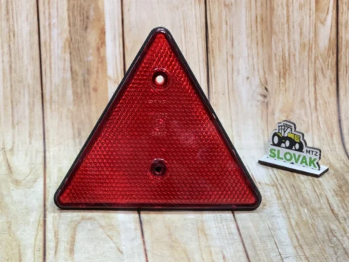 Трикутник світловідбивний пластиковий червоний (катафот)