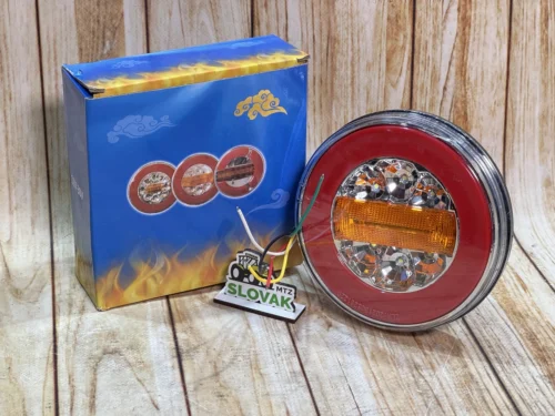 Ліхтар задній круглий LED 12-24V ( Біжить поворот ) (1шт)