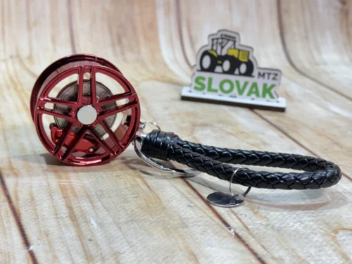 Брелок для ключів для автомобіля Колесо диск авто Wheel Червоний