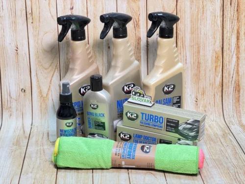 Набір автомобіліста для догляду за авто K2 Vena Професійний з органайзером 9 шт