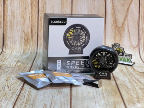 Ароматизатор на дефлектор Колесо black багаторазова автомобільна пахучка