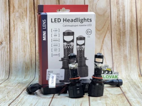 LED лампа Лінзована HB4 60W EURO TUN 6500K (2 шт.) (9-36v 60w 10000lm 6500K CANBUS 360°)