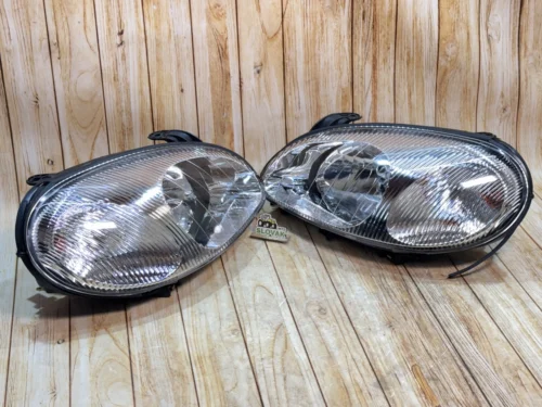 Комплект фар Daewoo Lanos, Sens (під електрокоректор, корпус чорний)