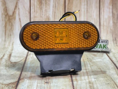 Габаритний LED ліхтар 12-24Вольт Жовтий ( Гумове Кріплення)