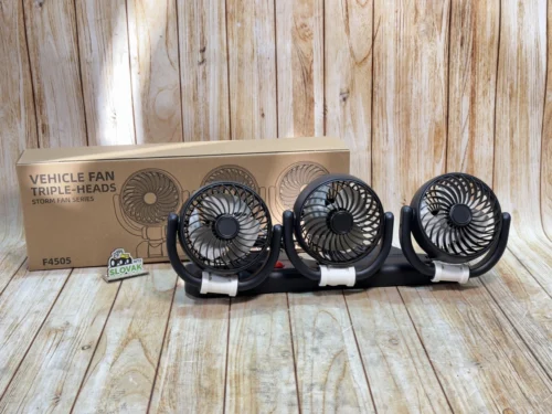 Складаний автомобільний вентилятор з трьома головками, 11,5 см (5V) F4505