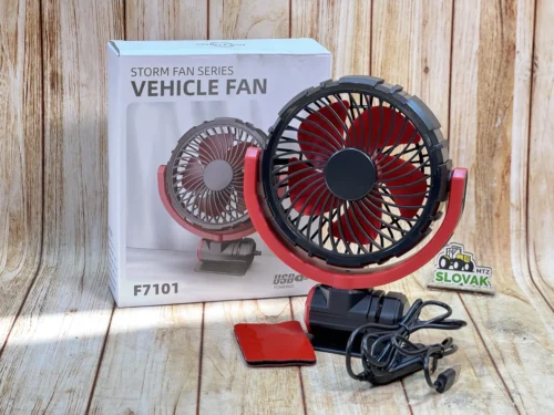 Складной автомобильный вентилятор 14,5 см (5V USB), 3 скорости, бесщёточный мотор (F7101)