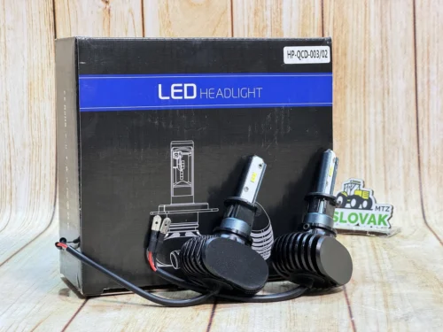 Комплект LED ламп HeadLight S1 H3 6000 K 4000 lm з радіатором 55 W+10%