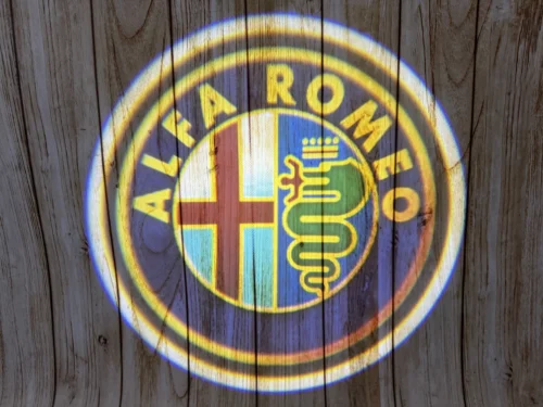 LED-проекція логотипу Alfa-Romeo логотип для дверей (універсальний комплект, 2 шт.)