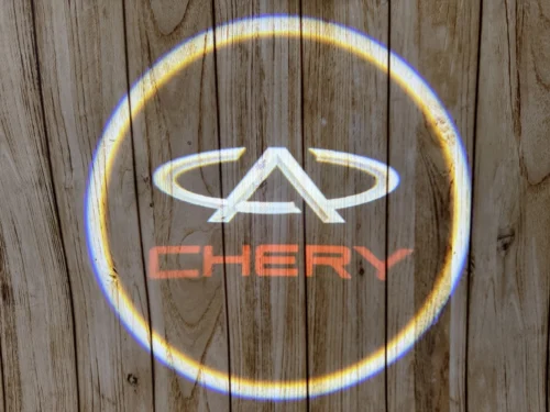 LED-проекція логотипу Chery логотип для дверей (універсальний комплект, 2 шт.)