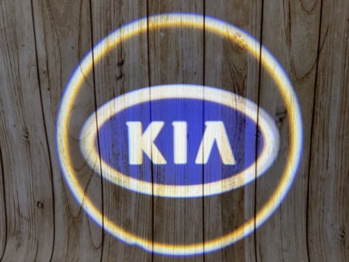 LED-проекція логотипу KIA - Blue логотип для дверей (універсальний комплект, 2 шт.)