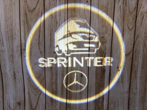 LED-проекція логотипу Sprinter логотип для дверей (універсальний комплект, 2 шт.)