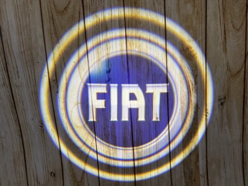 LED-проекція логотипу FIAT синій логотип для дверей (універсальний комплект, 2 шт.)