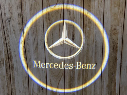 LED-проекція логотипу Mercedes-Benz логотип для дверей (універсальний комплект, 2 шт.)