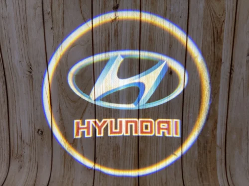 LED-проекція логотипу Hyundai  для дверей (універсальний комплект, 2 шт.)