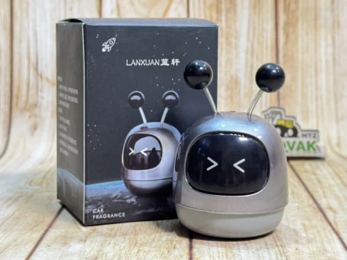 Ароматизатор у машину сірий Смарт-бот AromaDrive (Робот Андроїд)