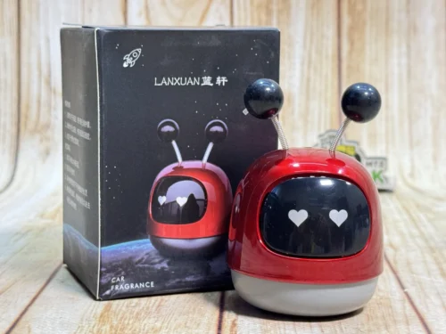 Ароматизатор у машину червоний Смарт-бот AromaDrive (Робот Андроїд)
