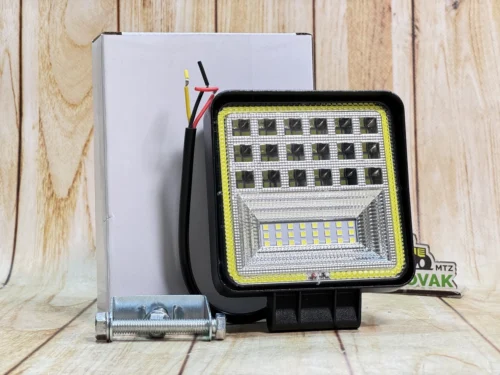 Світлодіодна LED фара робоча 126W комбінований луч + Білий габарит ДХО