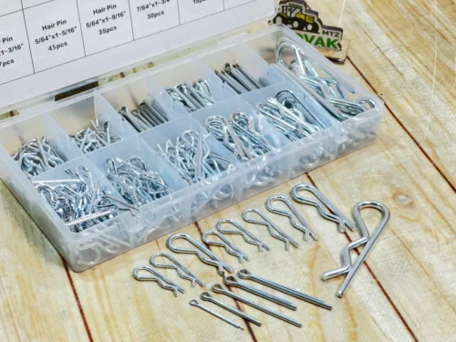 Набір шплінтів Cotter Pin + Hairpin (тип R) — 300 шт. / 12 розмірів