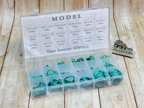 Набір зелених ущільнювальних кілець (Green O-Ring) — 225 шт. / 18 розмірів